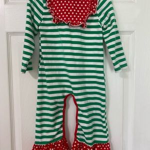 Boutique Christmas Romper/ Pajamas